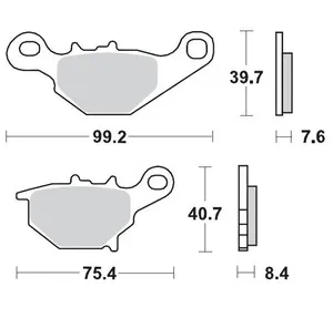 MOTO-MASTER BRAKE PAD OFFROAD SINTER PRO RACING