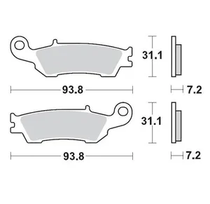 MOTO-MASTER BRAKE PAD OFFROAD SINTER PRO RACING GP