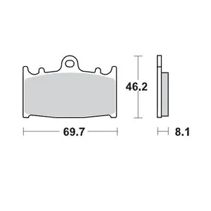 MOTO-MASTER BRAKE PAD OFFROAD SINTER PRO RACING GP