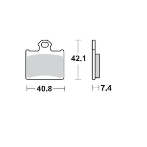 MOTO-MASTER BRAKE PAD OFFROAD SINTER PRO RACING GP
