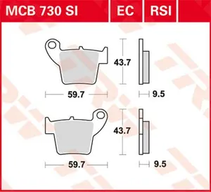TRW BRAKE PAD SI SINTER OFFROAD