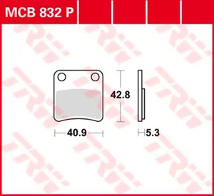 TRW BRAKE PAD P ORGANIC PARKING BRAKE