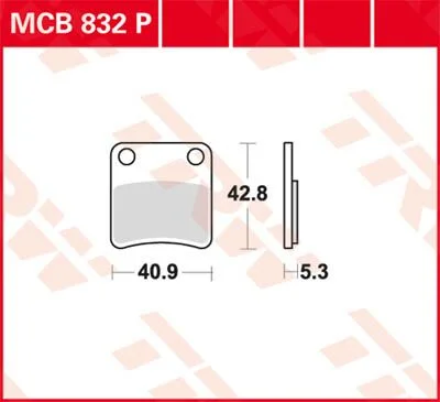 TRW BRAKE PAD P ORGANIC PARKING BRAKE