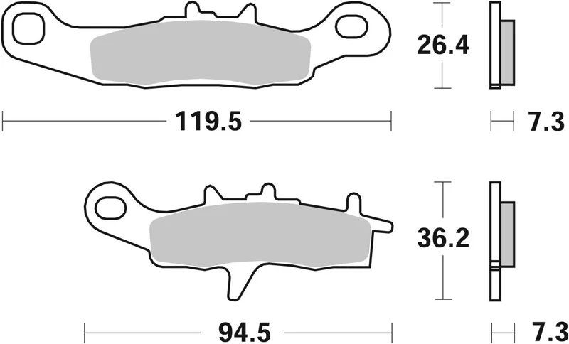 SBS Brake Pads Sinter Carbon Offroad