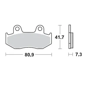 MOTO-MASTER BRAKE PAD OFFROAD SINTER PRO RACING
