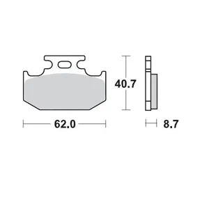 MOTO-MASTER BRAKE PAD OFFROAD SINTER PRO RACING