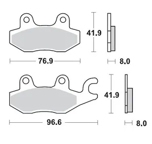 MOTO-MASTER BRAKE PAD ATV SINTER PRO RACING