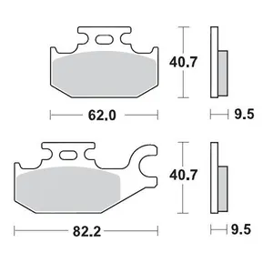 MOTO-MASTER BRAKE PAD ATV SINTER PRO RACING