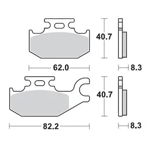 MOTO-MASTER BRAKE PAD ATV SINTER PRO RACING