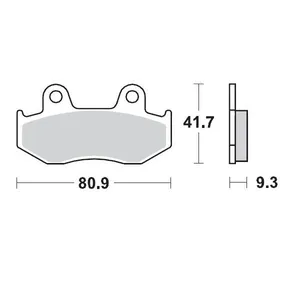 MOTO-MASTER BRAKE PAD ATV SINTER PRO RACING