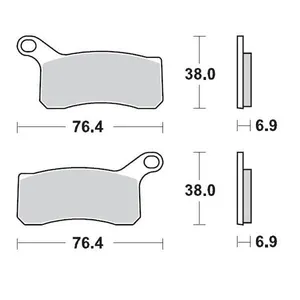 MOTO-MASTER BRAKE PAD ATV SINTER PRO RACING