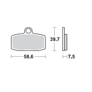 MOTO-MASTER BRAKE PAD OFFROAD SINTER PRO RACING GP