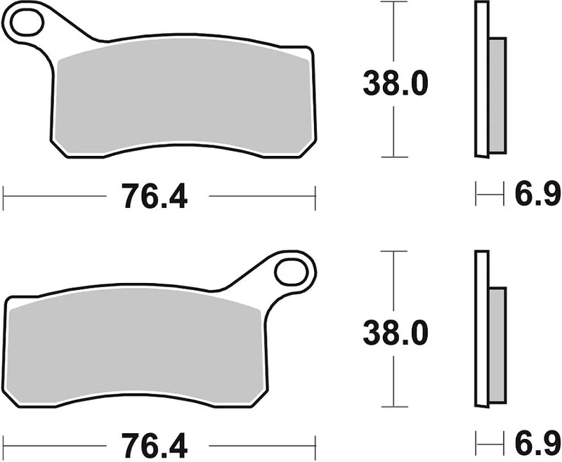 SBS Brake Pad Sinter Carbon Offroad