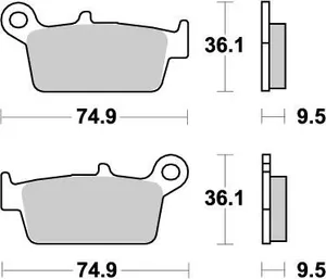 MOTO-MASTER BRAKE PAD OFFROAD NITRO