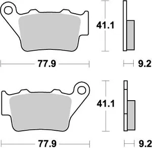 MOTO-MASTER BRAKE PAD OFFROAD NITRO