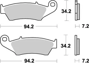 MOTO-MASTER BRAKE PAD OFFROAD NITRO