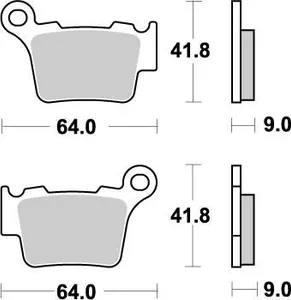 MOTO-MASTER BRAKE PAD OFFROAD NITRO