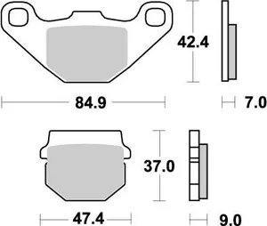 MOTO-MASTER BRAKE PAD OFFROAD NITRO