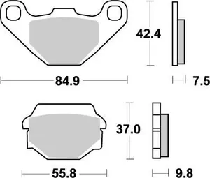 MOTO-MASTER BRAKE PAD OFFROAD NITRO