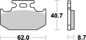 MOTO-MASTER BRAKE PAD OFFROAD NITRO