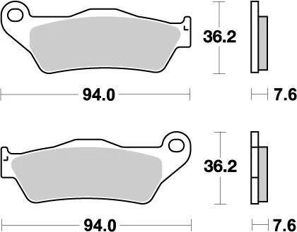 MOTO-MASTER BRAKE PAD OFFROAD NITRO