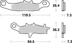 MOTO-MASTER BRAKE PAD OFFROAD NITRO
