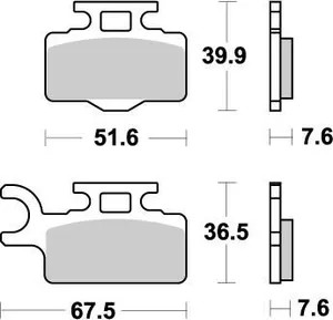MOTO-MASTER BRAKE PAD OFFROAD NITRO