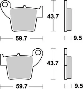 MOTO-MASTER BRAKE PAD OFFROAD NITRO