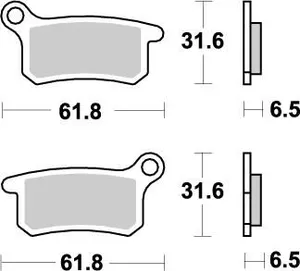 MOTO-MASTER BRAKE PAD OFFROAD NITRO