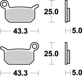 MOTO-MASTER BRAKE PAD OFFROAD NITRO