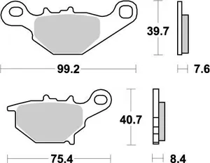 MOTO-MASTER BRAKE PAD OFFROAD NITRO
