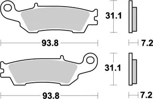 MOTO-MASTER BRAKE PAD OFFROAD NITRO