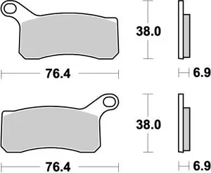 MOTO-MASTER BRAKE PAD ATV NITRO