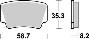 MOTO-MASTER BRAKE PAD ATV NITRO
