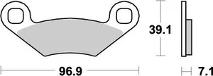 MOTO-MASTER BRAKE PAD ATV NITRO