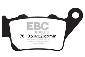 EBC BRAKE PAD FA-V SERIES SINTERED METAL/ORGANIC COMPOUND