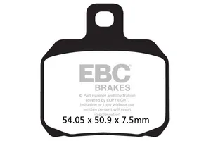 EBC BRAKE PAD FA-V SERIES SINTERED METAL/ORGANIC COMPOUND