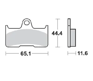 MOTO-MASTER BRAKE PAD ATV NITRO