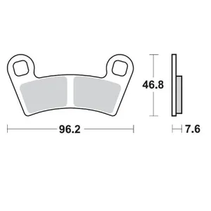 MOTO-MASTER BRAKE PAD ATV NITRO