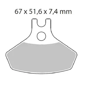 MOTO-MASTER BRAKE PAD ATV NITRO