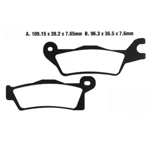 MOTO-MASTER BRAKE PAD ATV NITRO