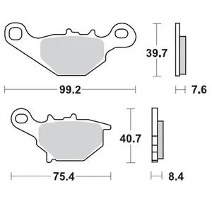 MOTO-MASTER BRAKE PAD OFFROAD NITRO