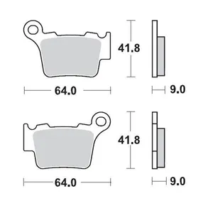 MOTO-MASTER BRAKE PAD OFFROAD NITRO SPORT