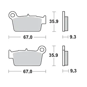 MOTO-MASTER BRAKE PAD OFFROAD NITRO SPORT