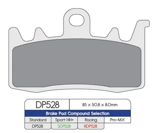 DP BRAKES BRAKE PAD DP SINTERED REPLACEMENT STREET TOURING OFF-ROAD/ATV