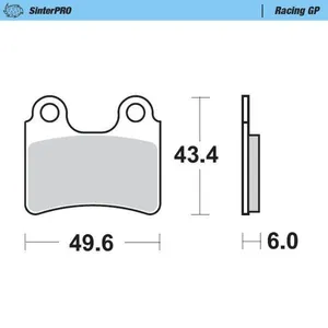 MOTO-MASTER BRAKE PAD OFFROAD SINTER PRO RACING GP