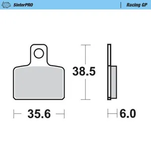 MOTO-MASTER BRAKE PAD OFFROAD SINTER PRO RACING GP
