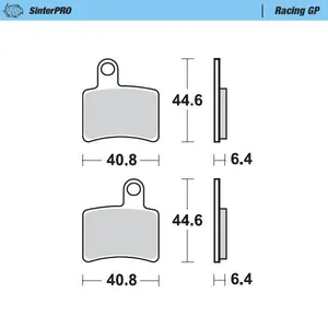 MOTO-MASTER BRAKE PAD OFFROAD SINTER PRO RACING GP