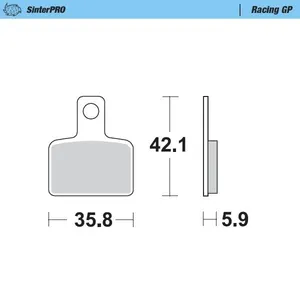 MOTO-MASTER BRAKE PAD OFFROAD SINTER PRO RACING GP