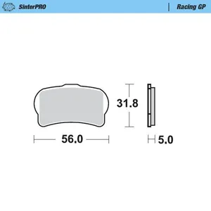 MOTO-MASTER BRAKE PAD OFFROAD SINTER PRO RACING GP